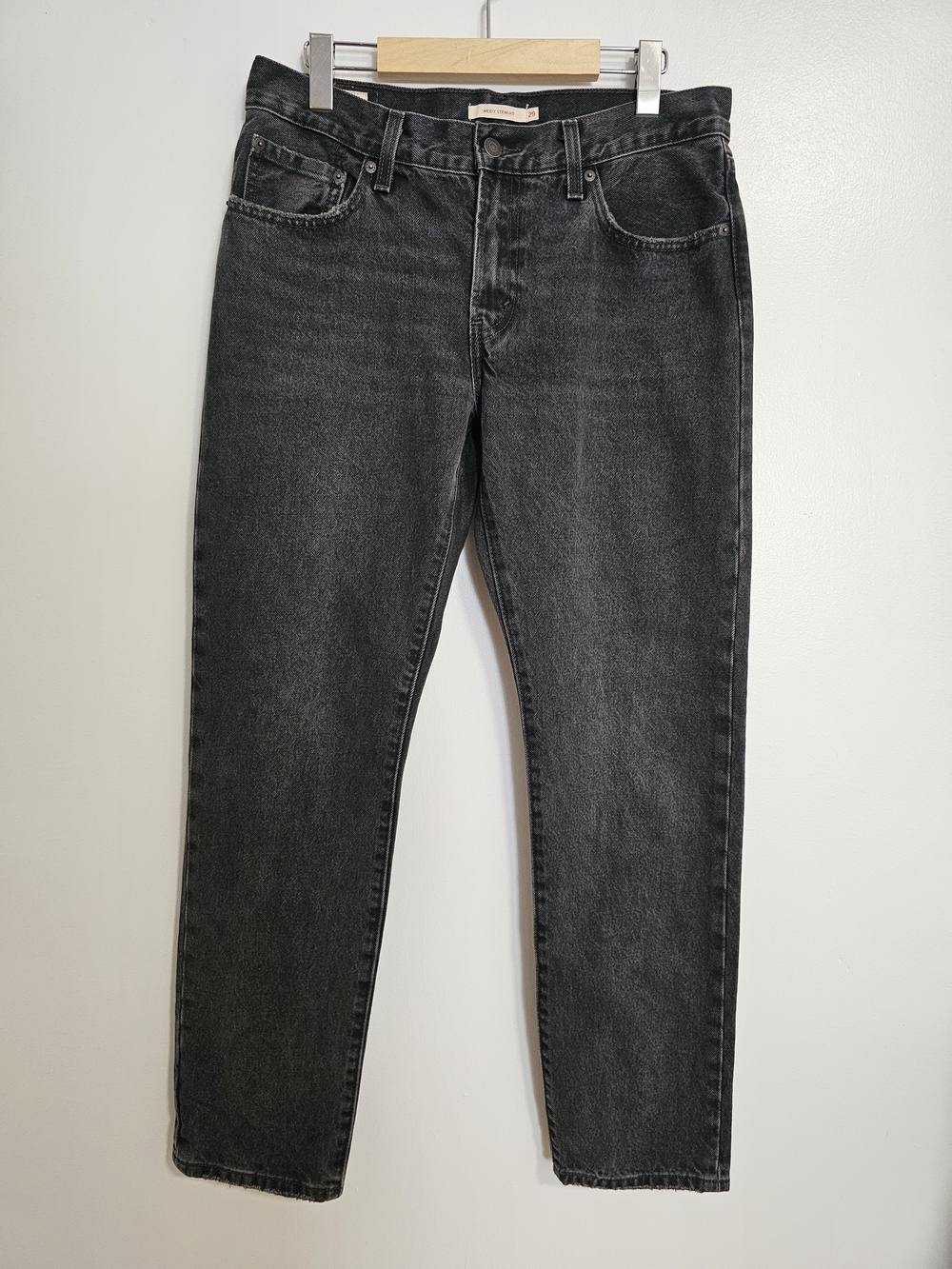 Levi's Middy Straight Jeans Straight Leg Black Waist 29